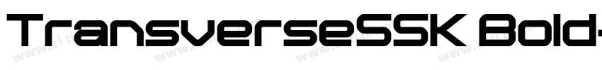 TransverseSSK Bold字体转换